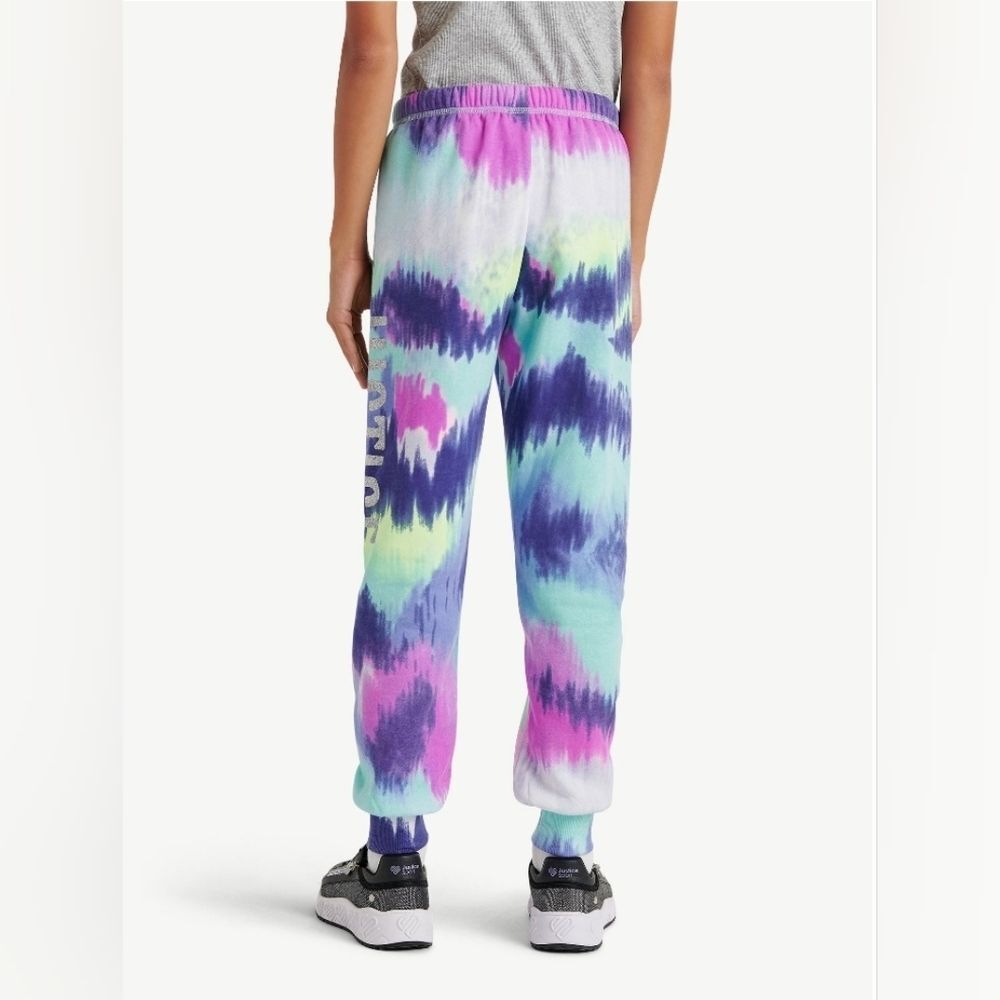 Justice Purple and Blue Tie-Dye Pants - Picture 4 of 7